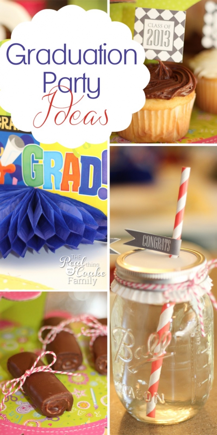 Quick, easy and cute graduation party ideas. #Grad #Graduation #Party ...
