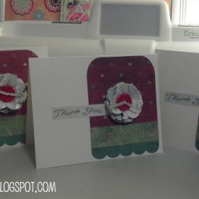 Cricut Christmas Thank You Card
