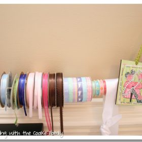 Wire and Dowel Rod Ribbon Holder (DIY & Tutorial)