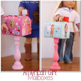 American Girl Craft {Valentine Mailboxes}