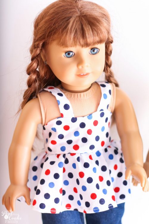 Adorable free doll clothes pattern for sewing an American Girl Top along with tips for completing the pattern. Adorable free doll clothes pattern for sewing an American Girl Top along with tips for completing the pattern.