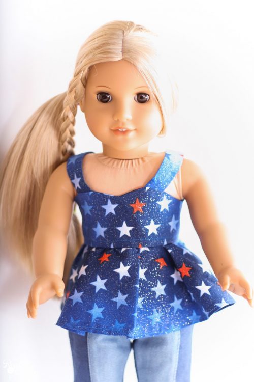 Adorable free doll clothes pattern for sewing an American Girl Top along with tips for completing the pattern. Adorable free doll clothes pattern for sewing an American Girl Top along with tips for completing the pattern.