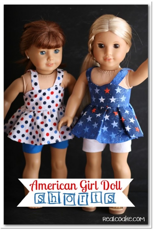 Pattern for doll clothes to make adorable American Girl Doll shorts. #AGDoll #AmericanGirlDoll #Sewing #Pattern #RealCoake Pattern for doll clothes to make adorable American Girl Doll shorts. #AGDoll #AmericanGirlDoll #Sewing #Pattern #RealCoake