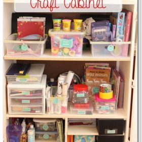 Craft Area Organization with Printable Labels