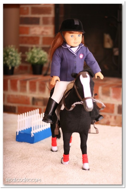 American Girl Doll Horse Show with American Girl crafts to make show jumping jumps for the doll's horses. #AGDoll #AmericanGirlDoll #Crafts #Horses #RealCoake American Girl Doll Horse Show with American Girl crafts to make show jumping jumps for the doll's horses. #AGDoll #AmericanGirlDoll #Crafts #Horses #RealCoake