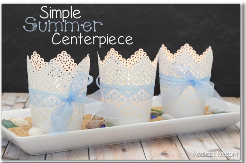A Simple Summer Centerpiece. #HomeDecor #Centerpiece #Summer #RealCoake A Simple Summer Centerpiece. #HomeDecor #Centerpiece #Summer #RealCoake