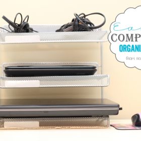 The Easy Way to Organize Your Computers {Organizing Your Home}