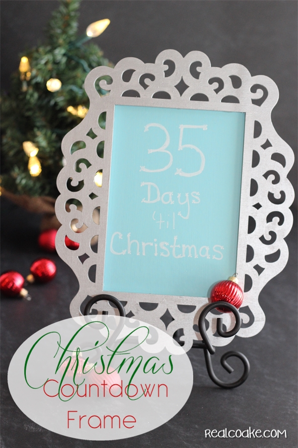 Laser cut frame turned into a cute and simple to make #ChristmasCountdown from #RealCoake Laser cut frame turned into a cute and simple to make #ChristmasCountdown from #RealCoake