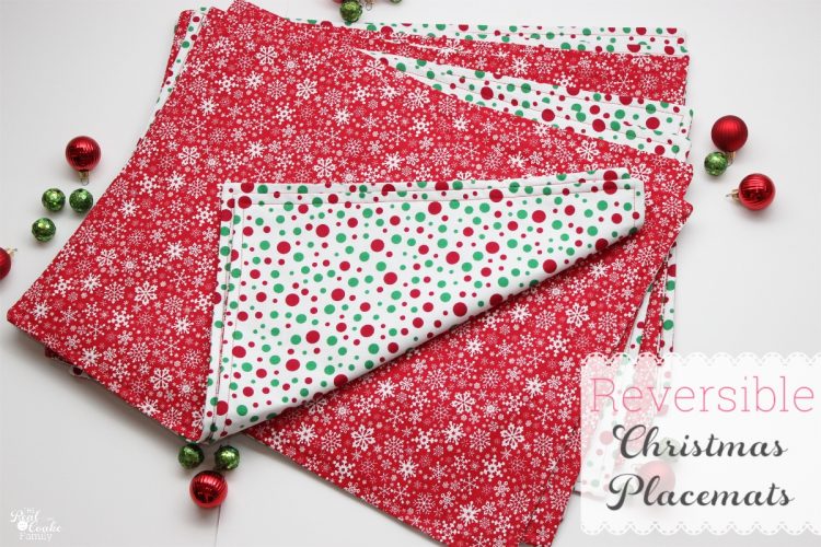 How To Make Reversible Christmas Placemats Tutorial