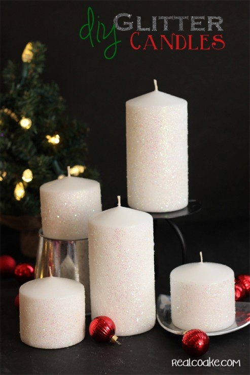 Tutorial on home to make a glitter candle. Easy #DIYHomeDecor from #RealCoake Tutorial on home to make a glitter candle. Easy #DIYHomeDecor from #RealCoake