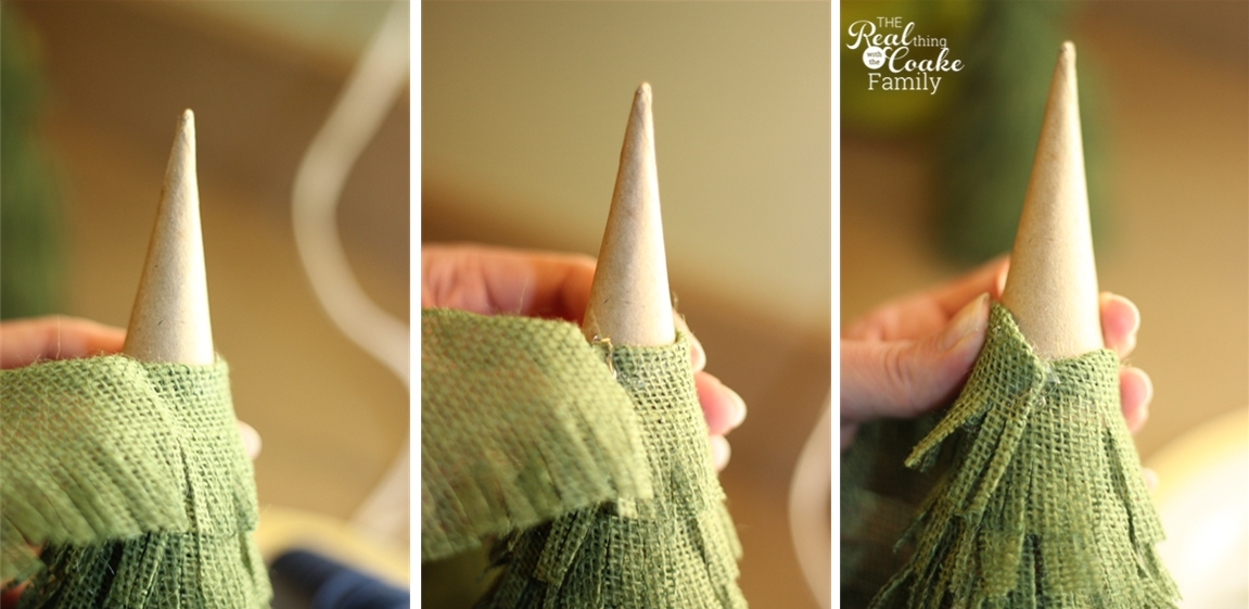 Christmas Crafts Make Your Own Adorable Burlap Christmas Trees