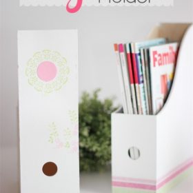Make this Adorable DIY Magazine Holder
