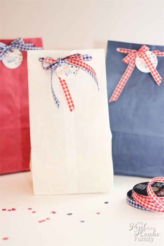 Easy Patriotic Snack Bags by The Real Coake Family