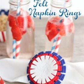 Craft Ideas ~ Easy to Make 4th of July Felt Napkin Rings