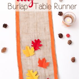 Thanksgiving DIY Burlap Table Runner