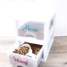Organizing Pet Food with a Little Cuteness