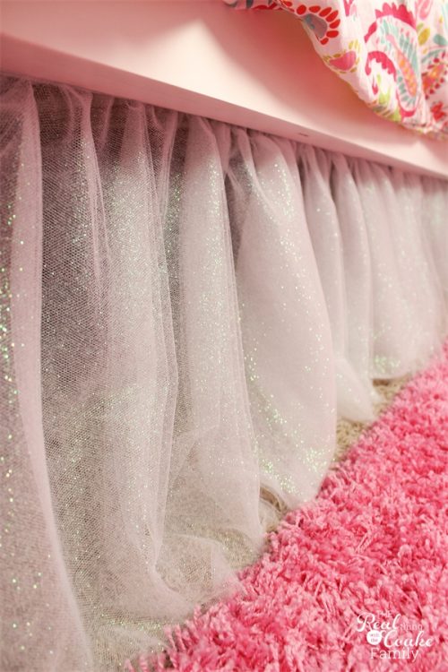 How To Make Bed Skirts Bed Skirts Can Be So Expensive Instead You Make This Cute Sparkly Tulle