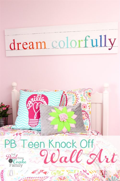 Colorful Pb Teen Knock Off Wall Art
