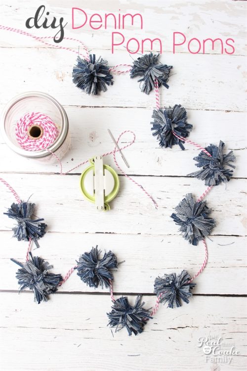 make fun denim pom