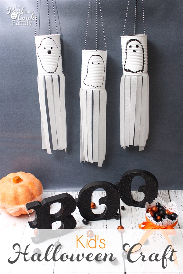 upcycle cans into ghosts halloween crafts