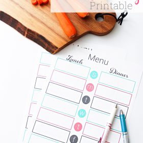 Weekly Meal Planning Made Easy with a Free Printable