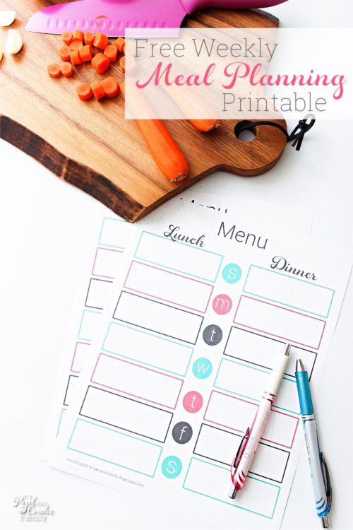 Weekly Meal Planning Made Easy With A Free Printable