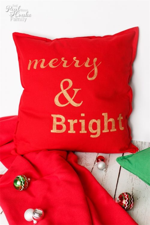 Super Simple Diy Decorative Pillows For Christmas