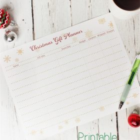 Free Christmas Gift Planner