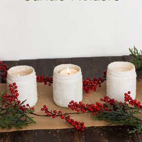 Easy and Beautiful Epsom Salt Candle Holders