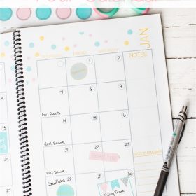 Real Organized Calendar…and a Printable Calendar
