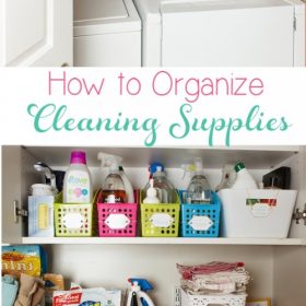 Real Organized Cleaning Supplies
