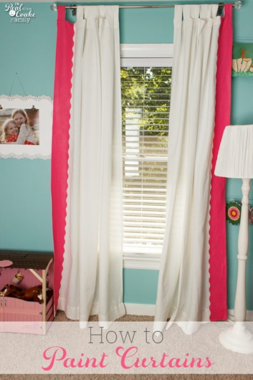 Diy Scalloped Edge Painted Ikea Curtains