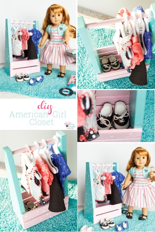 Diy American Girl Idea To Make An Adorable Portable Closet