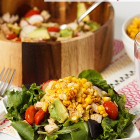 Spicy Roasted Corn, Chicken and Avocado Salad Recipe
