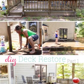 Our Summer Project ~ DIY Deck Restore ā Part 1