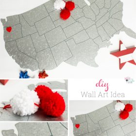 Love this cute and simple wall art idea. Take my existing wall decor and DIY this cheap and easy idea to make the wall decor a little more unique.