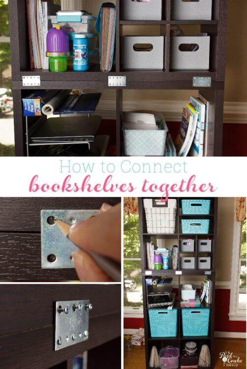 How To Connect Freestanding Bookshelves Or Storage Shelves Together