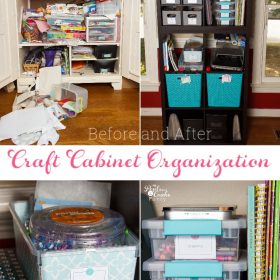 Craft Cabinet Organization Ideas