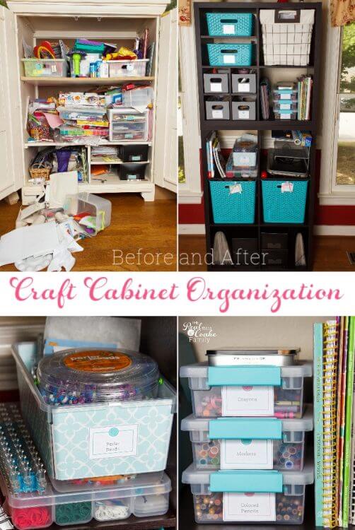 great craft cabinet organization ideas for small spaces