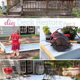 Our Summer Project ~ DIY Deck Restore – Part 3