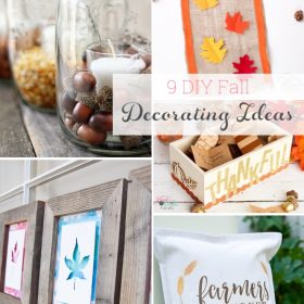 Such great fall decorations and ideas for decorating my home. I love that they are DIY Fall decor so I can have the fun of crafts and make them myself.
