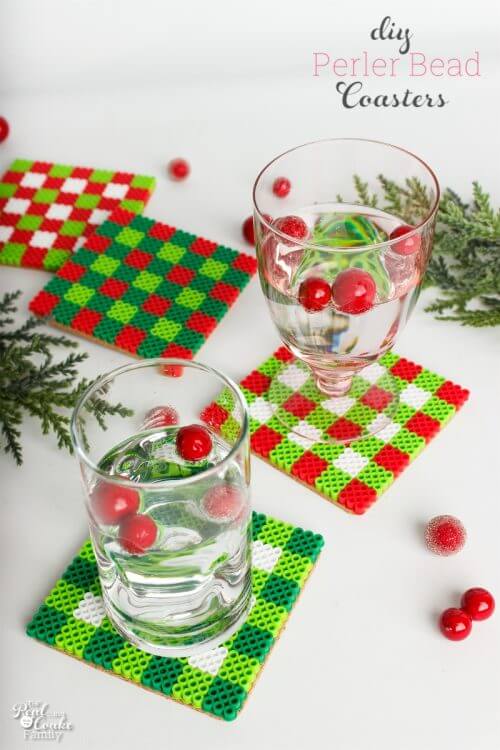 DIY Coasters A Cute Christmas  Craft or Gift  Idea