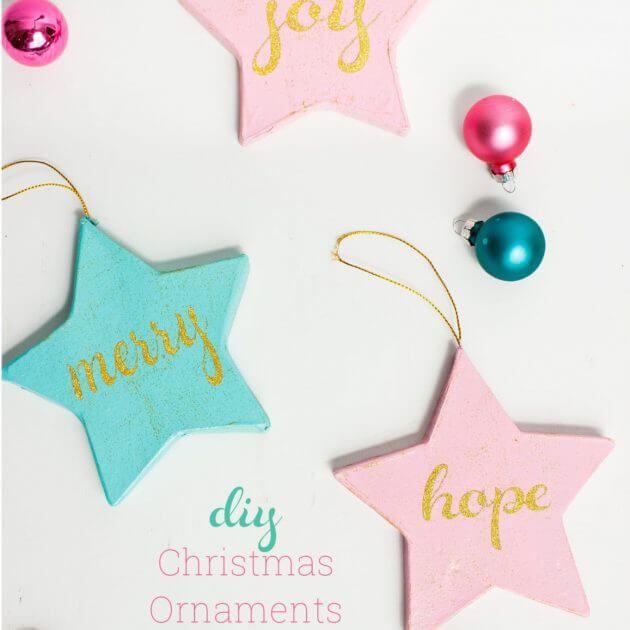 Craft Happiness with Pink and Blue DIY Christmas Ornaments