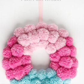 How to Make a Fun Pom Pom Wreath