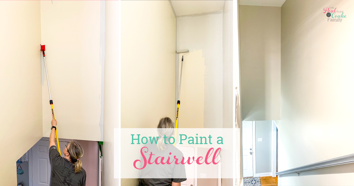 The Inexpensive Way To Paint A Stairwell The Real Thing